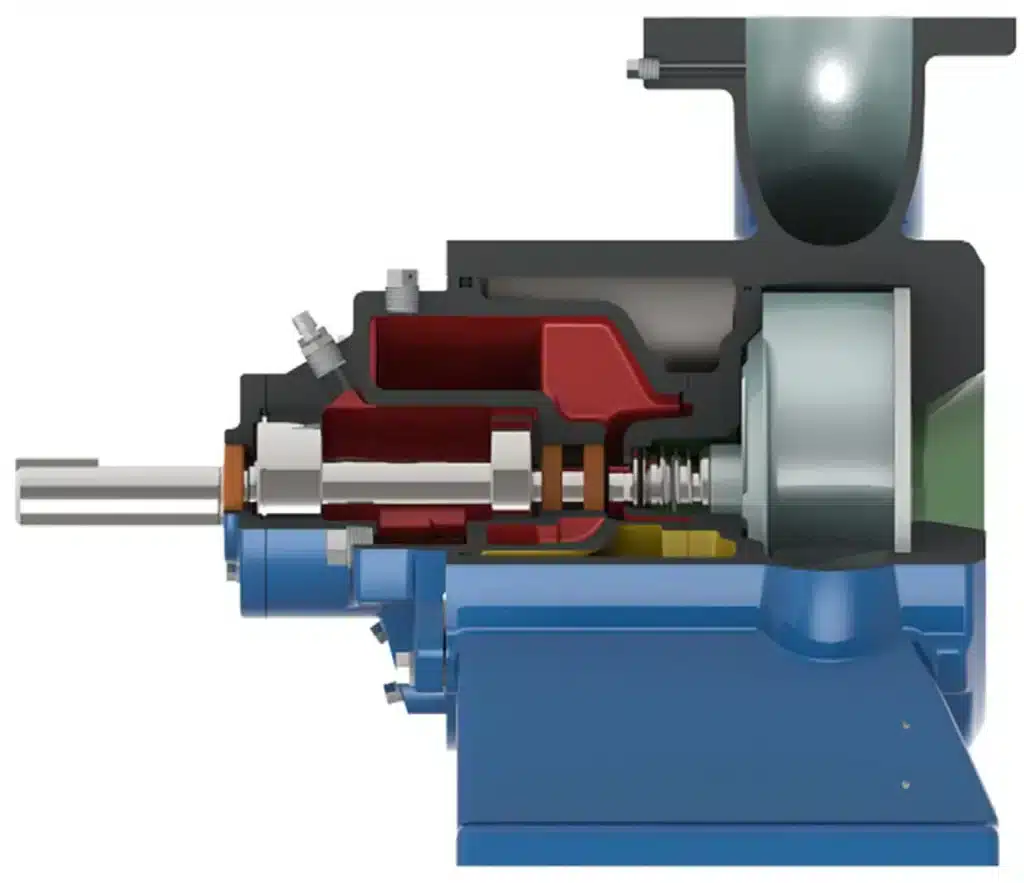 Doorsnede Gorman-Rupp 6400 Series&trade; standaard centrifugaalpompen