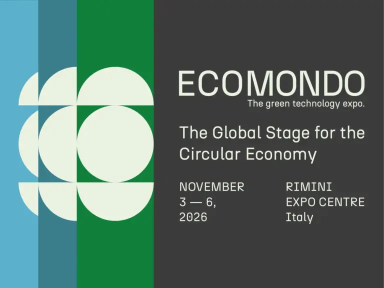 Ecomondo 2026, 3 to 6 November, Rimini Expo Centre, Italy
